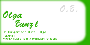 olga bunzl business card